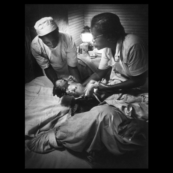 Maude Callen Delivering a Baby © W. Eugen Smith